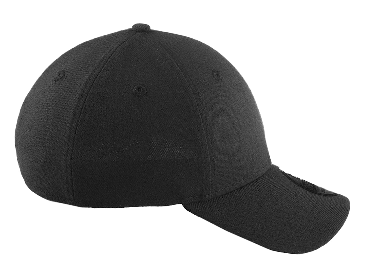 Black Baseball Cap Front