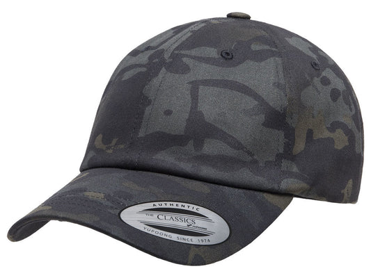 Flexfit Blank Dad Hat - Black/Multicam