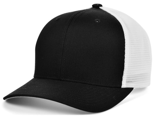 Flexfit Blank 110 Trucker - Black/White