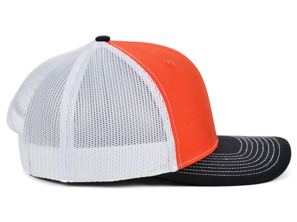 Richardson 112 Trucker - Orange/White/Black