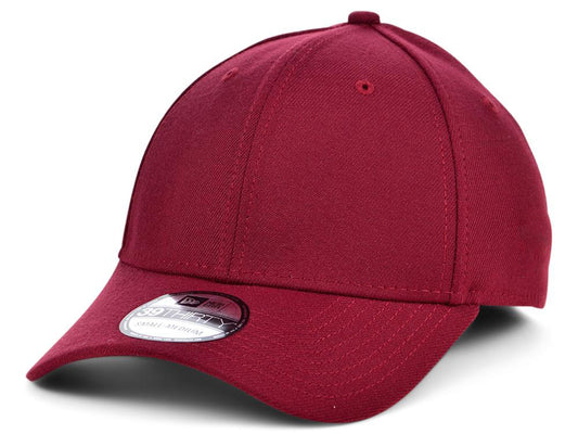 New Era Blank Poly 39THIRTY Cap - Cardinal Red