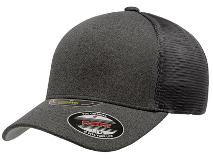 Dark Gray Flexfit Unipanel Heather Flex Hat