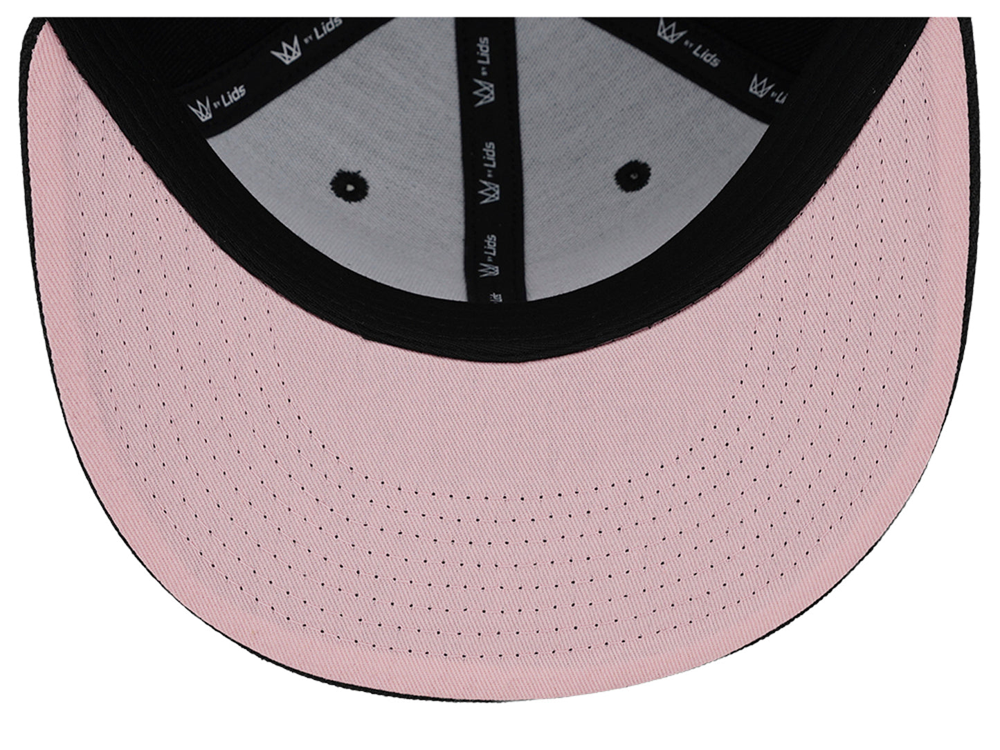Crowns By Lids Full Court Fitted UV Cap - Black/Pink