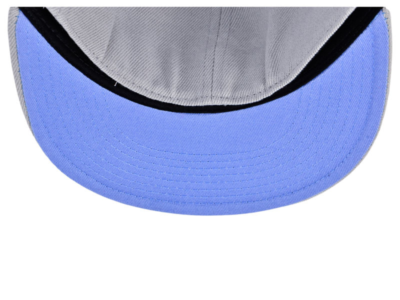 Crowns By Lids Full Court Fitted UV Cap - Grey/Light Blue