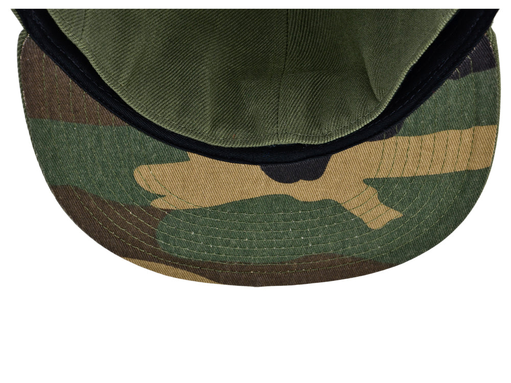Crowns By Lids Full Court Fitted UV Cap - Olive/Camo