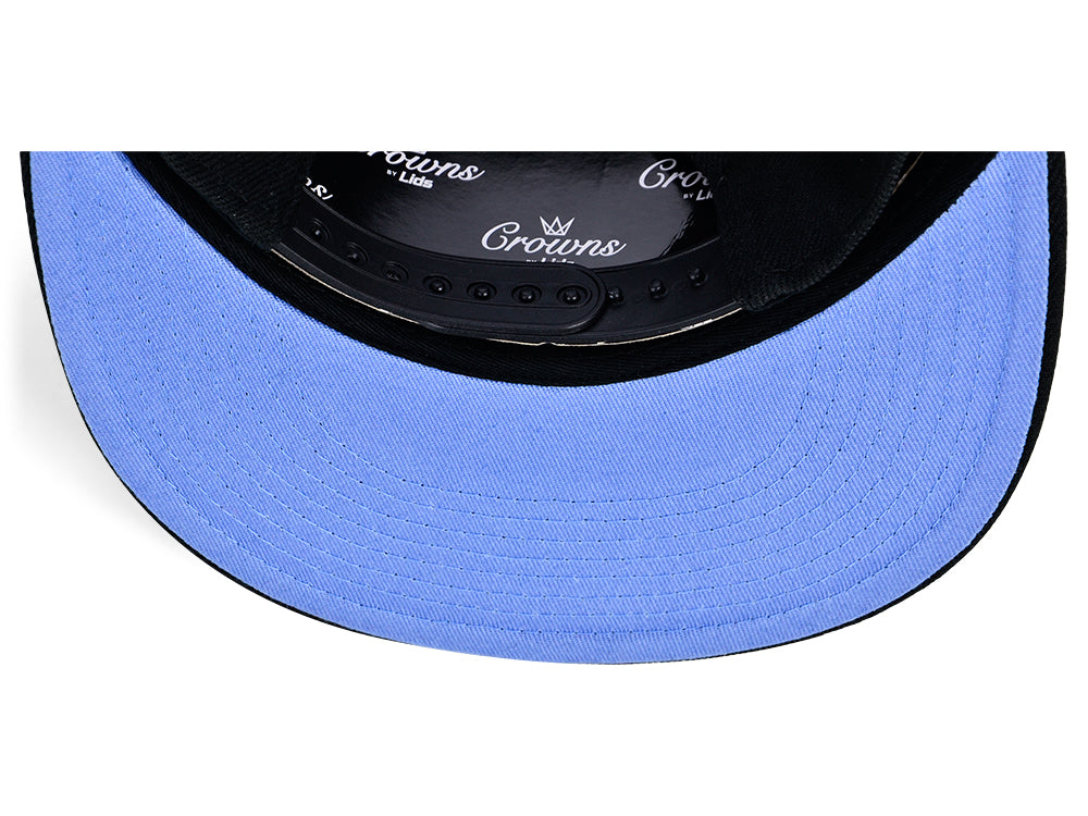 Crowns by Lids Essential UV Snapback - Black/Light Blue