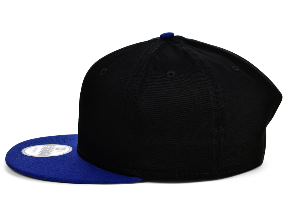 New Era 9FIFTY Flatbill Snapback - Black/Royal Blue