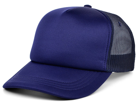 Crowns By Lids Screen Foam Trucker Cap - Navy/Navy