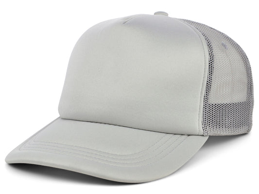 Crowns By Lids Screen Foam Trucker Cap - Grey/Grey