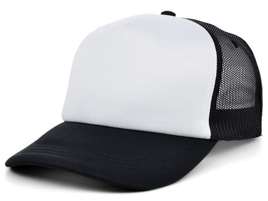 Crowns By Lids Screen Foam Trucker Cap - White/Black