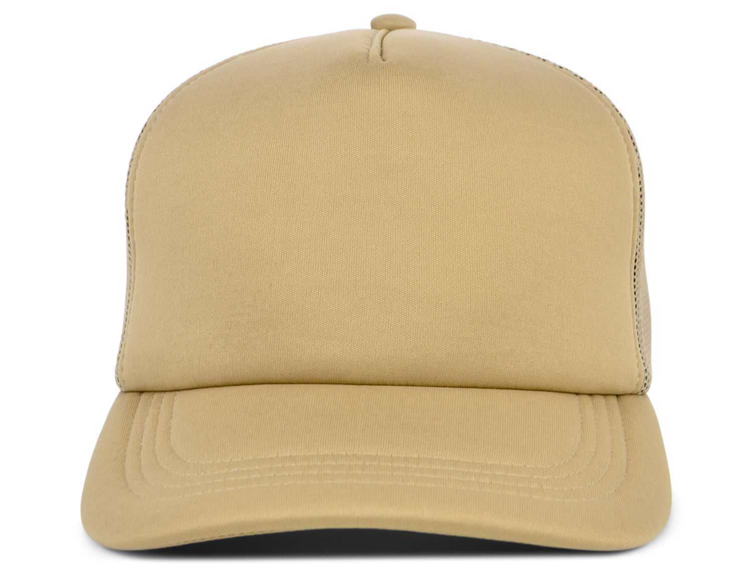Blank Trucker Hat, WHITE FRONT YELLOW BACK, Trucker Hat