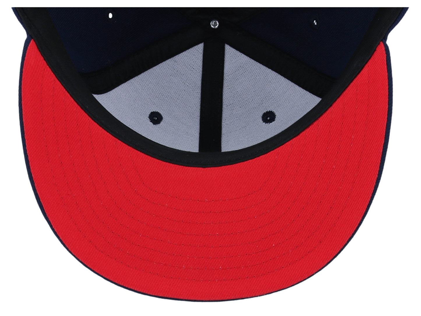 Crowns By Lids Full Court Fitted UV Cap- Navy/Red