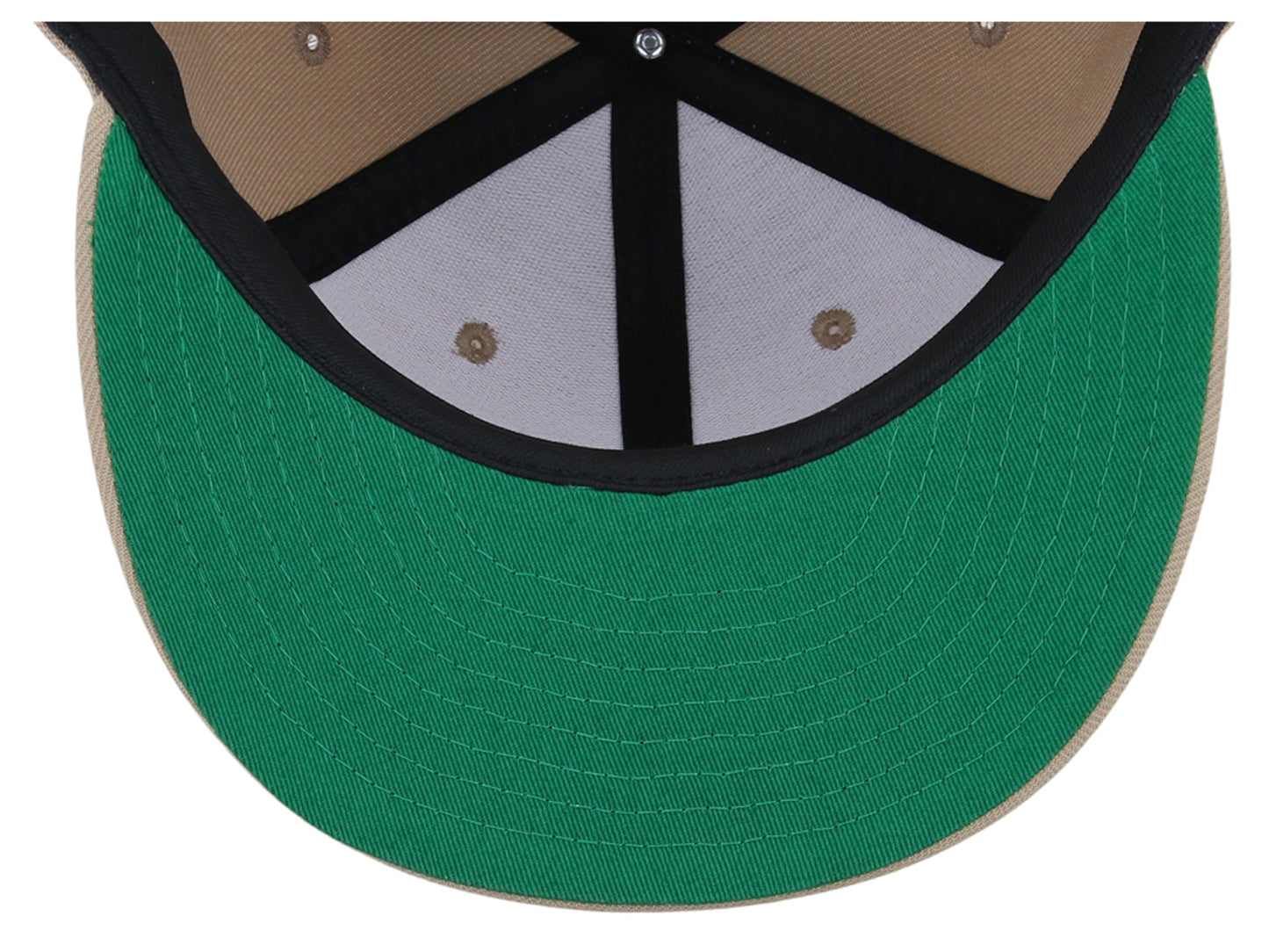 Crowns By Lids Full Court Fitted UV Cap - Khaki/Green