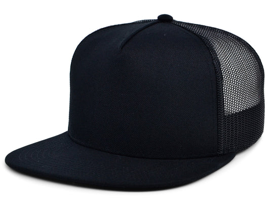 Crowns by Lids Essential 5-Panel Trucker - Black