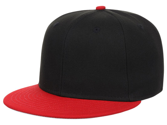 Crowns By Lids Full Court Fitted Cap - Black/Red