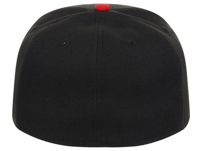 Crowns By Lids Full Court Fitted Cap - Black/Red