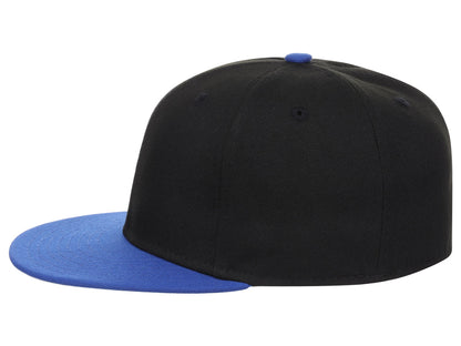 Crowns By Lids Full Court Fitted Cap - Black/Royal Blue