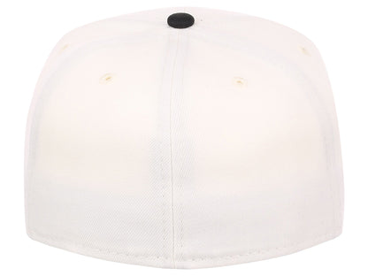 Crowns By Lids Full Court Fitted Cap - Ivory/Black