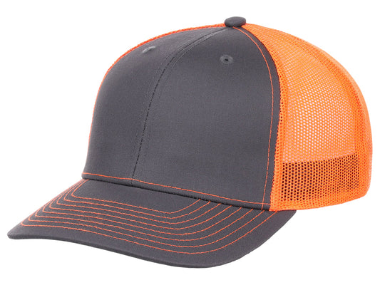 Crowns By Lids Slam Dunk Trucker Cap - Charcoal/Neon Orange