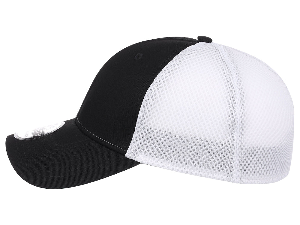 New Era 39Thirty Fitted Cap - Black on White & Black – The