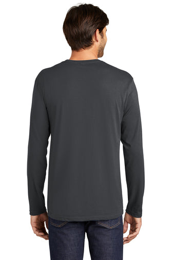 District Perfect Weight Long Sleeve Unisex Tee - Charcoal