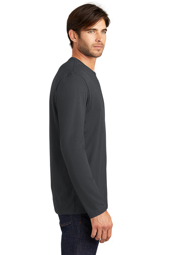 District Perfect Weight Long Sleeve Unisex Tee - Charcoal