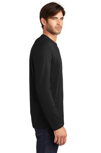 District Perfect Weight Long Sleeve Unisex Tee - Jet Black